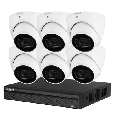Dahua 6MP Smart Security Camera Package – 6× Cameras