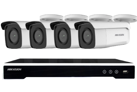 Hikvision 8MP Outdoor Bullet CCTV – 4-Camera Package