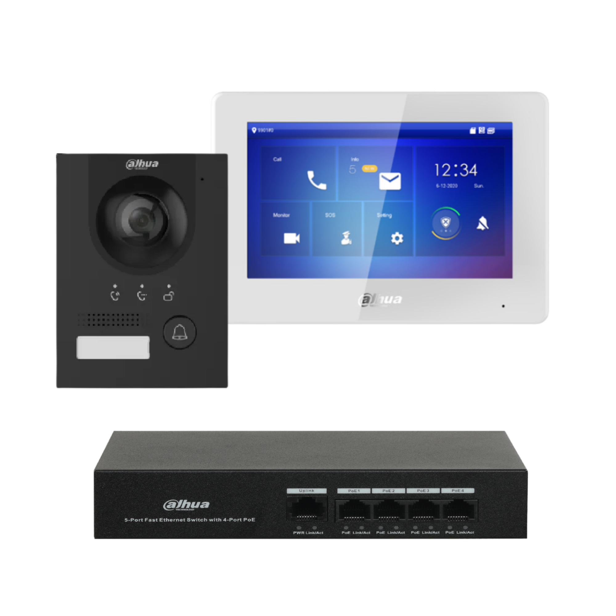 IP Intercom — Black Door Station